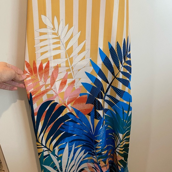 Palm Tree Stripe Maxi Dress - Picture 4 of 4